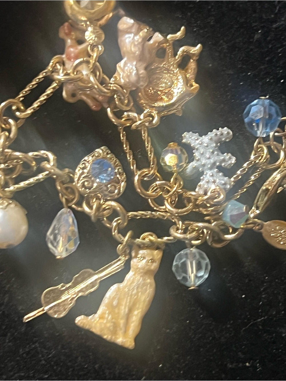 Vintage Kirk’s Folly Hey Diddle Diddle Charm Bracelet - Picture 2 of 6